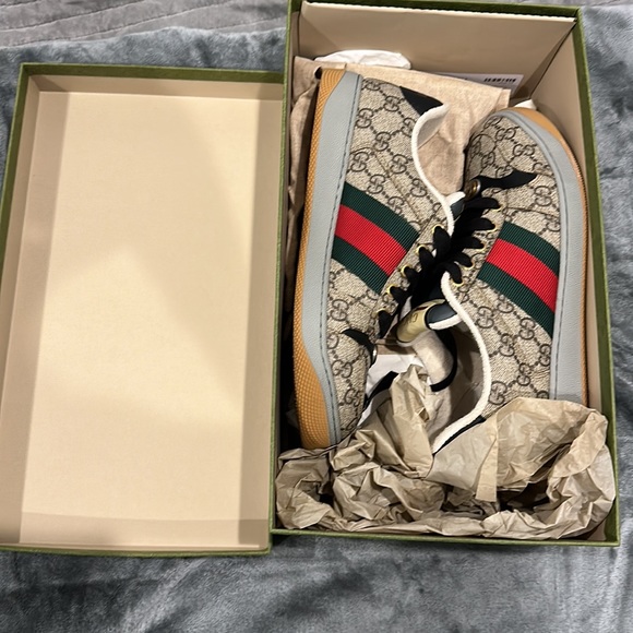 GUCCI | Stripes Monogram Blended Fabrics Street Style Leather Logo - Picture 7 of 7